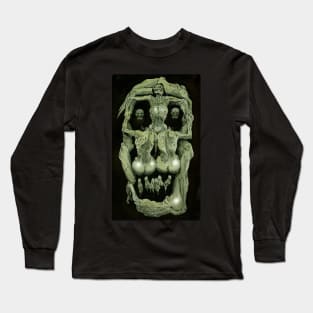 Zombie Art : Dali Death Head Long Sleeve T-Shirt